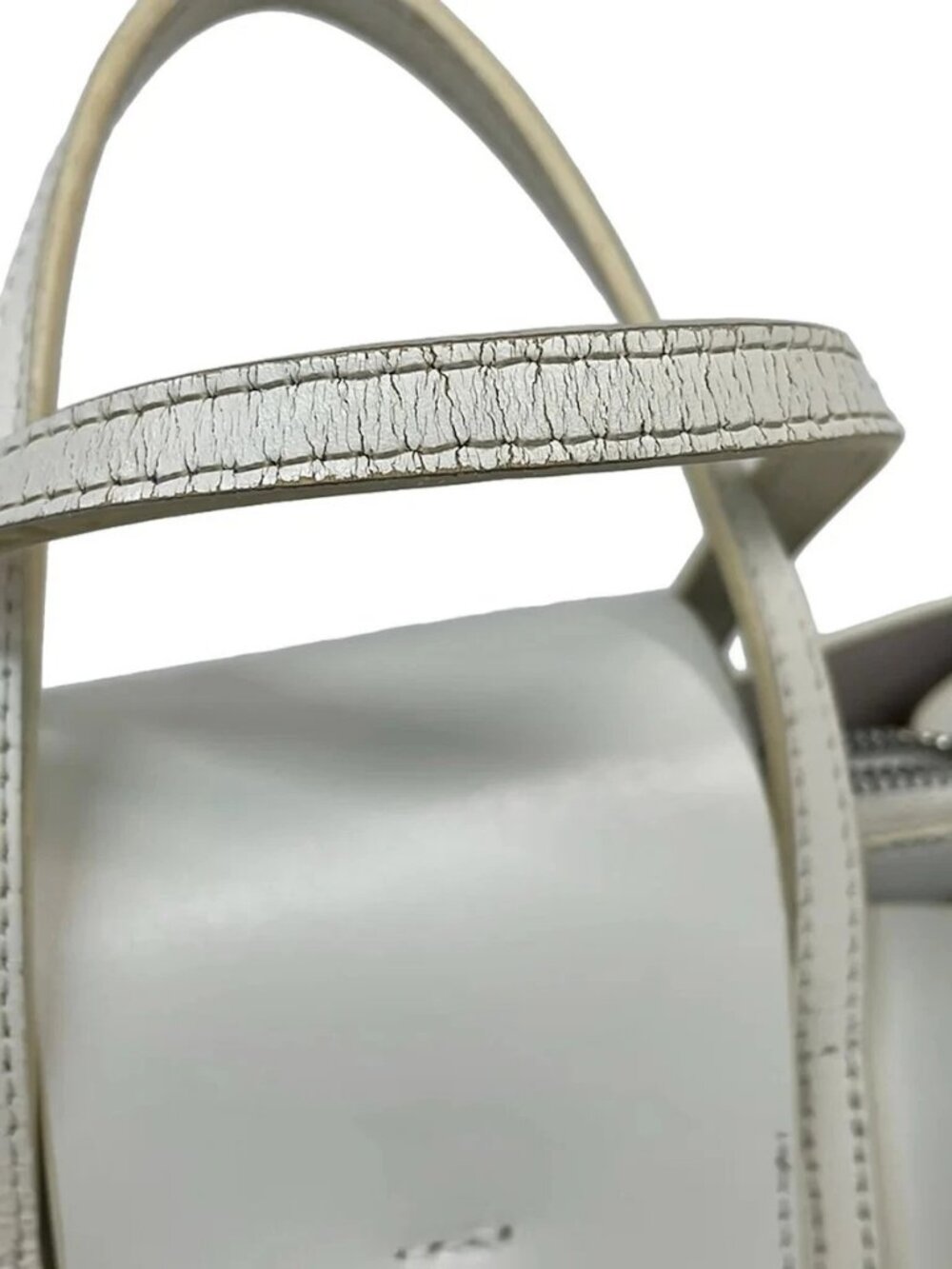 YAHKI White Leather Handbag - Picture 10 of 12